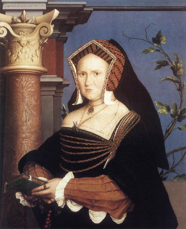 HOLBEIN, Hans the Younger Portrait of Lady Mary Guildford sf Sweden oil painting art
